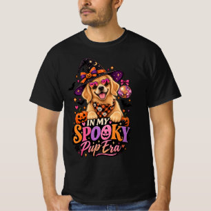 Camiseta Na Minha Era de Cachorro Assustador Golden Retriev