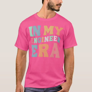 Camiseta Na Minha Era de Engenheiro Groovy Wavy Presentes p