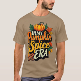 Camiseta na minha era de especiarias de abóbora