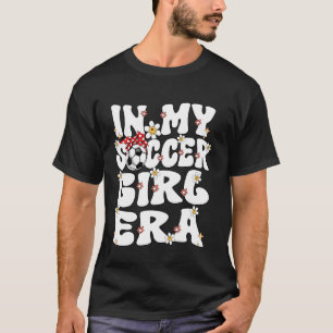 Camiseta Na Minha Era de Garota de Futebol Retro Groovy Gar