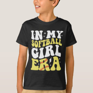 Camiseta Na Minha Era de Garota Softll Retro Groovy Garota