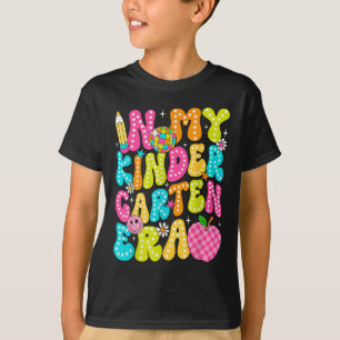Camiseta Na Minha Era de Jardim de Infância Groovy De Volta