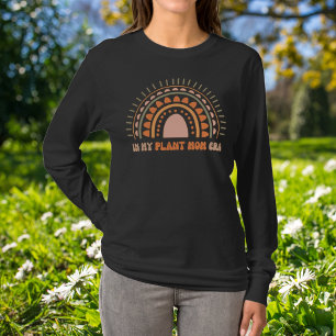 Camiseta Na Minha Era de Mãe de Planta Retrô Arco-íris Terr