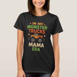 Camiseta na minha era de mamãe dos caminhões monstro