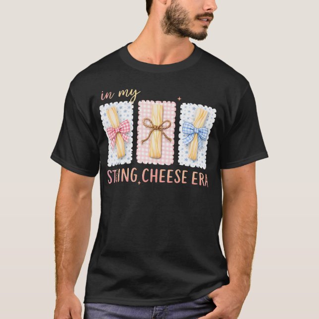 Camiseta Na Minha Era de Queijo String Mãe Engraçado Mãe (Frente)