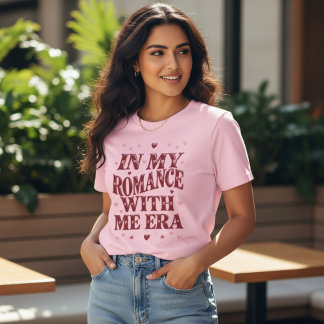 Camiseta Na Minha Era de Romance Comigo Dia dos Namorados R