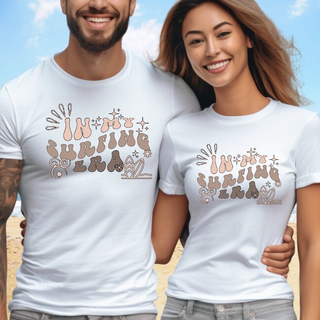 Camiseta Na minha era de surfe, texto personalizado no vers (Criador carregado)