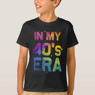 Camiseta Na Minha Era dos Quarenta Cool Aniversário de 40 A