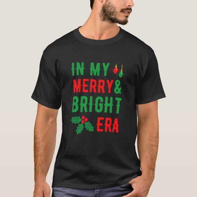Camiseta Na minha Feliz e Bright Era Natal Fofo Xmas (Frente)