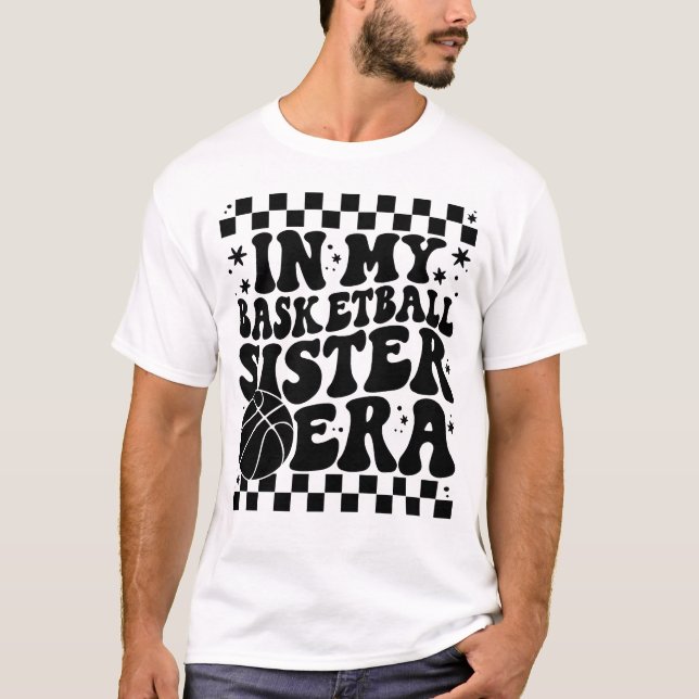 Camiseta Na Minha Irmã De Basquete Era Um Basquete Fundido (Frente)