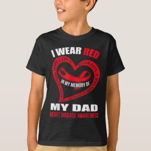 Camiseta Na Minha Memória Da Consciência Da Doença Cardíaca