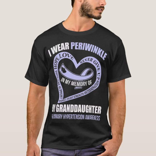 Camiseta Na minha memória da minha neta PULMONARY HYPERTE (Frente)