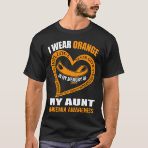 Camiseta Na Minha Memória Da Minha Tia Leucemia Consciência