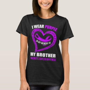 Camiseta Na minha memória do meu irmão CÂNCER DE PÂNCREAS C