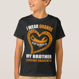 Camiseta Na Minha Memória Do Meu Irmão Leucemia Consciência