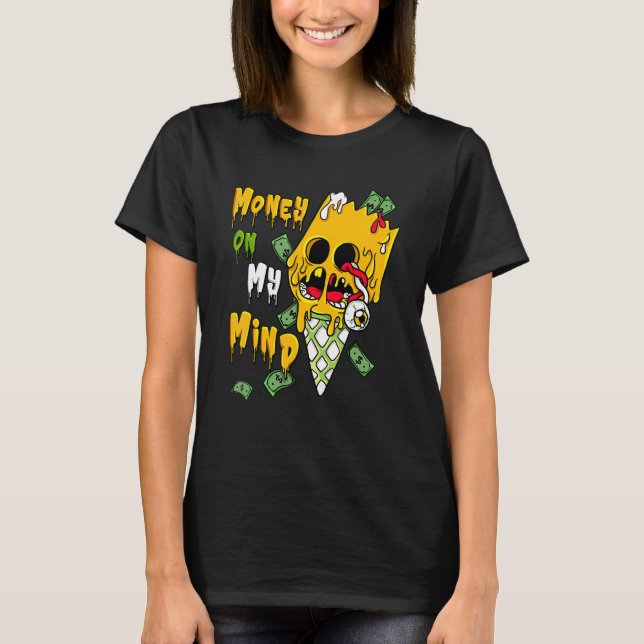 Camiseta Na Minha Mente Bart Sorvete Del Sol 13s Combinando (Frente)