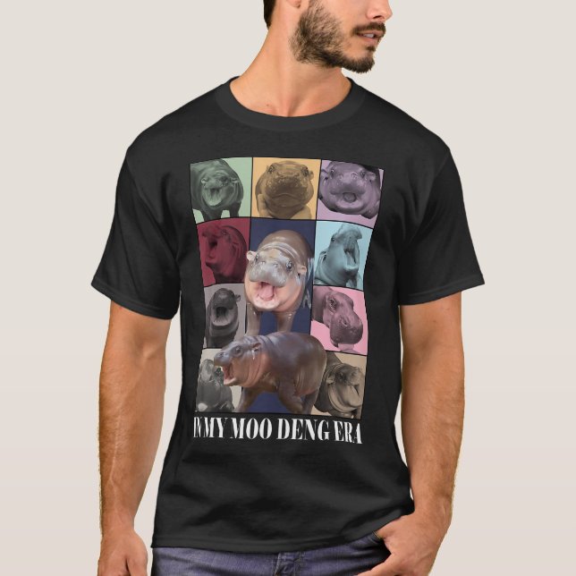Camiseta Na Minha Moo Deng Era Moo Deng (Frente)