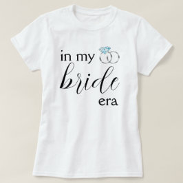 Camiseta Na Minha Noiva Era Casamento Anéis De Prata