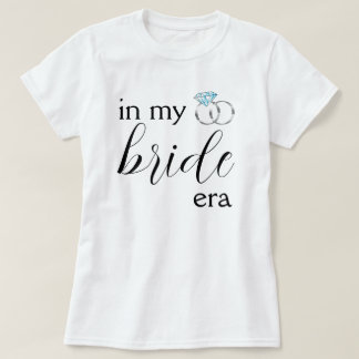 Camiseta Na Minha Noiva Era Casamento Anéis De Prata