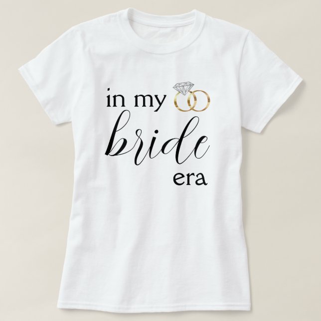 Camiseta Na minha noiva era Diamond Weding Bachelorette (Frente do Design)