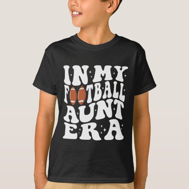Camiseta Na Minha Tia De Futebol Era Groovy, Tia De Futebol (Frente)