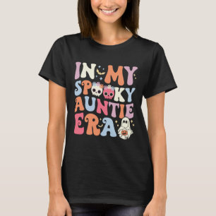 Camiseta Na Minha Tia Spookie Era Halloween Groovy Witchy S