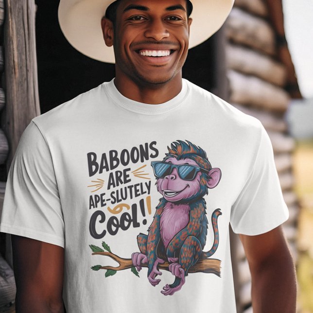Camiseta Na moda Baboon: Os babuínos são legal (Criador carregado)