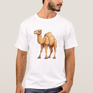 Camiseta Na moda Camel Design, Motif Exótico para a Naturez