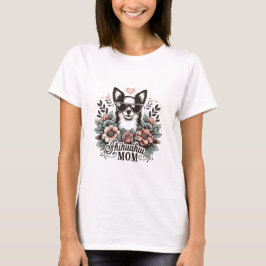 Camiseta Na moda Chihuahua Mãe - Presente Adorável De Propr