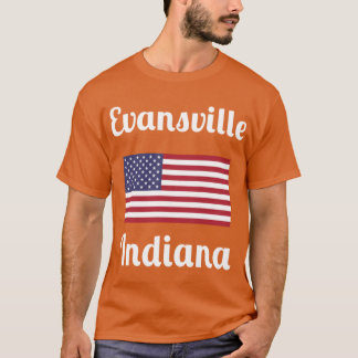 Camiseta Na moda de Evansville Indiana Impressão1