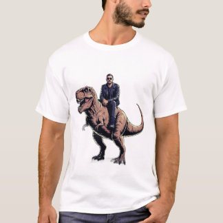 Camiseta Na moda Dino Rider T-Shirt