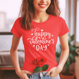 Camiseta Na moda e Feliz dia de os namorados de tendências