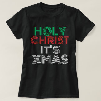 Camiseta Na moda Engraçado Natal "Cristo Sagrado É Natal"