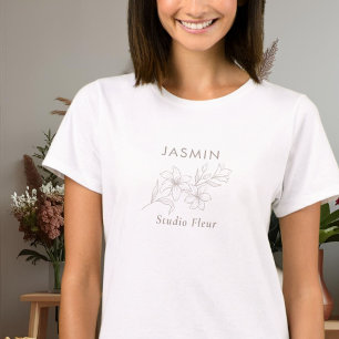 Camiseta Na moda Floral para Pequenas Empresas
