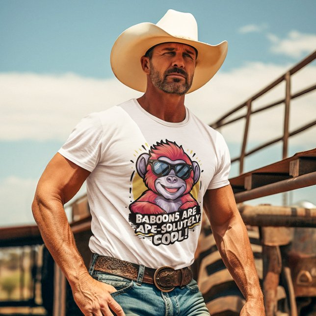 Camiseta Na moda Gorilla: Os babuínos são totalmente Legal (Criador carregado)