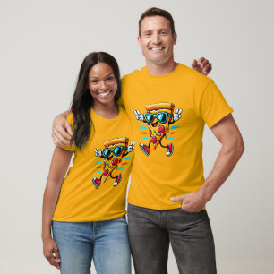 Camiseta Na moda gostoso pizza picante adiciona energia