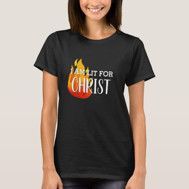 Camiseta Na moda LIT PARA O Cristão CRISTO (Frente)