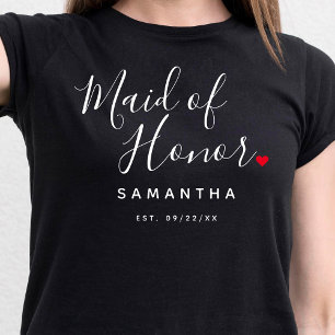 Camiseta Na moda Madrinha de casamento Wedding