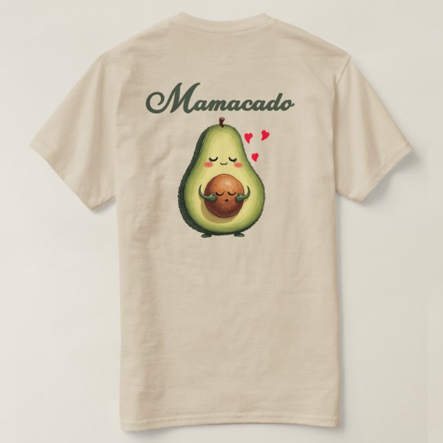 Camiseta Na moda Mamacado Sweatshirt para novas mães e bebê (Verso do Design)