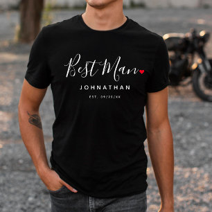 Camiseta Na moda Melhor Casamento de Homem