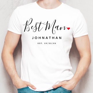 Camiseta Na moda Melhor Casamento de Homem