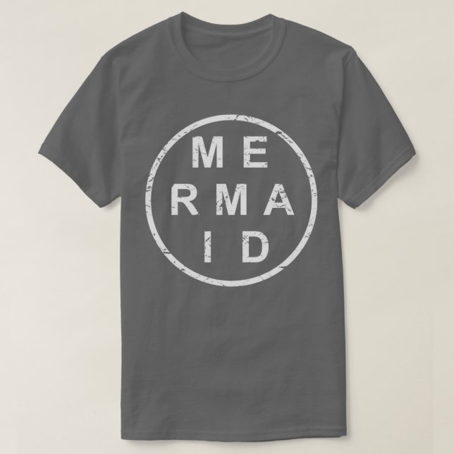 Camiseta Na moda Mermaid (Frente do Design)