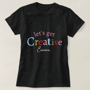 Camiseta Na moda moderno e bonito permite obter um nome cri