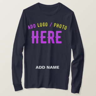 CAMISETA NA MODA MODERNO PERSONALIZADO MARINHO AZUL VERIFIC