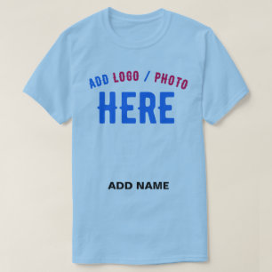CAMISETA NA MODA MODERNO PERSONALIZADO SWAG SKY AZUL MARCA