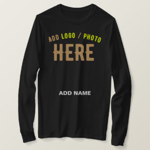 CAMISETA NA MODA MODERNO PERSONALIZÁVEL NEGRO VERIFICADO CO