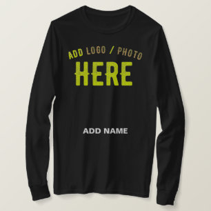 CAMISETA NA MODA MODERNO PERSONALIZÁVEL NEGRO VERIFICADO CO