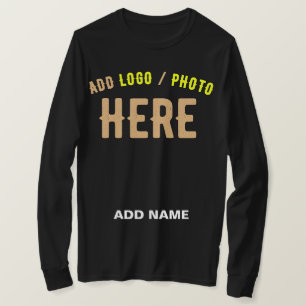 CAMISETA NA MODA MODERNO PERSONALIZÁVEL NEGRO VERIFICADO CO
