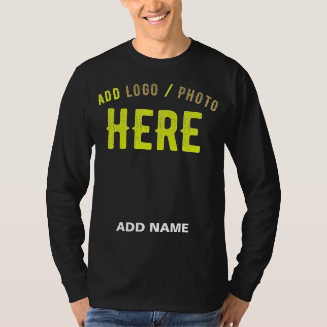 CAMISETA NA MODA MODERNO PERSONALIZÁVEL NEGRO VERIFICADO CO (Frente)