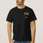 CAMISETA NA MODA MODERNO PERSONALIZÁVEL NEGRO VERIFICADO CO<br><div class="desc">ESTE É UM DESIGN PARA TODOS.VOCÊ PODE MUDAR,  REDIMENSIONAR OU ADICIONAR LOGOTIPO,  FOTO,  TEXTO E CORES COMO VOCÊ GOSTA.OBRIGADO.</div>